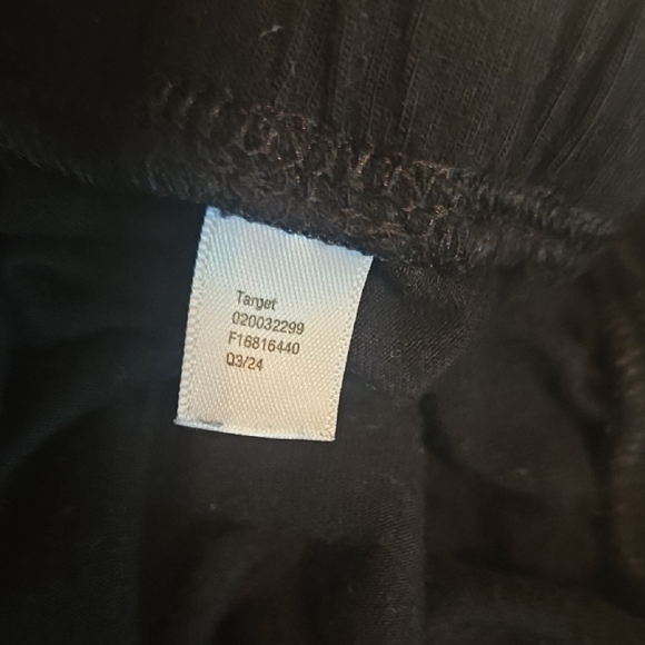 Target Women's Black Wide Leg Pants - Picture 2 of 3